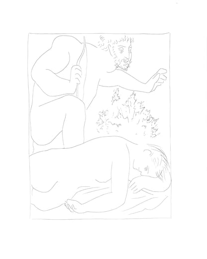 Pablo Picasso, Cphale Tue Par Mgarde Sa Femme Procris, Les Mtamorphoses, Lithograph