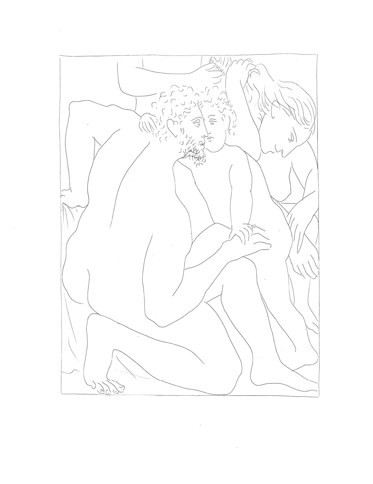 Pablo Picasso, Deucalion Et Pyrrha Crent Un Nouveau Genre Humain, Les Mtamorphoses, Lithograph