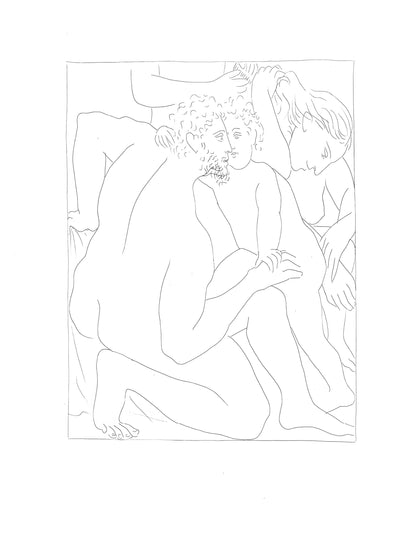 Pablo Picasso, Deucalion Et Pyrrha Crent Un Nouveau Genre Humain, Les Mtamorphoses, Lithograph