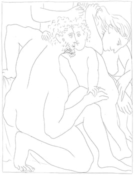 Pablo Picasso, Deucalion Et Pyrrha Crent Un Nouveau Genre Humain, Les Mtamorphoses, Lithograph