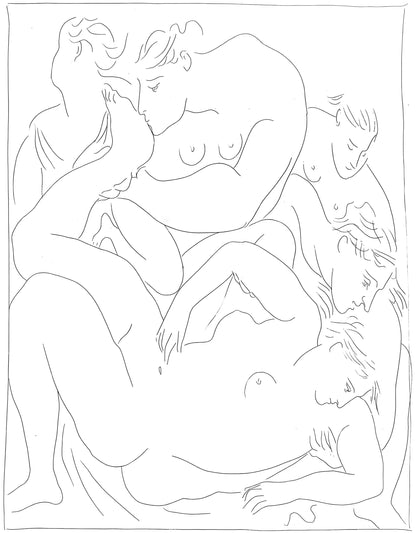 Pablo Picasso, Eurydice Pique Par Un Serpent, Les Mtamorphoses, Lithograph