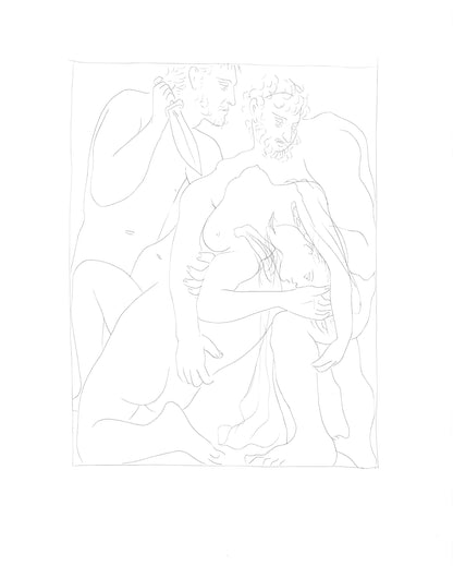 Pablo Picasso, Polyxne, Fille De Priam, Est Gorge Sur La Tombe D'Achille, Les Mtamorphoses,