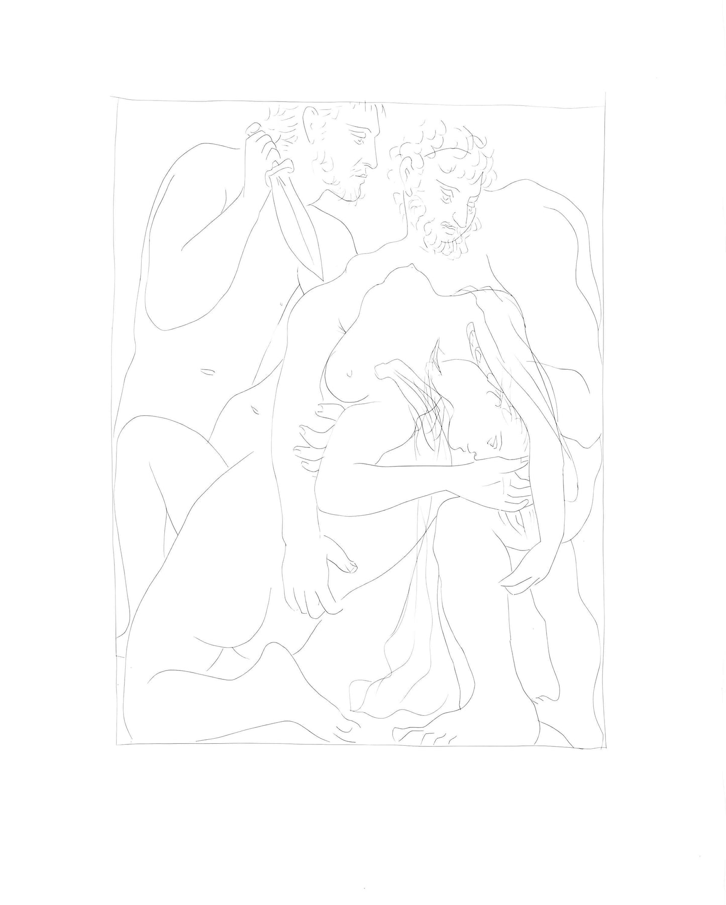 Pablo Picasso, Polyxne, Fille De Priam, Est Gorge Sur La Tombe D'Achille, Les Mtamorphoses,