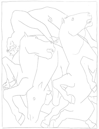 Pablo Picasso, Chute De Phathon Avec Le Char Du Soleil, Les Mtamorphoses, Lithograph