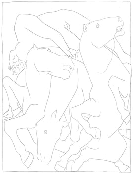 Pablo Picasso, Chute De Phathon Avec Le Char Du Soleil, Les Mtamorphoses, Lithograph