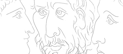 Pablo Picasso, Trois Ttes D'Homme, Les Mtamorphoses, Lithograph