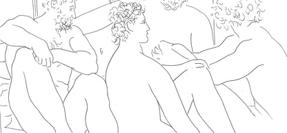 Pablo Picasso, Quatres Hommes Nus Assis, Les Mtamorphoses, Lithograph