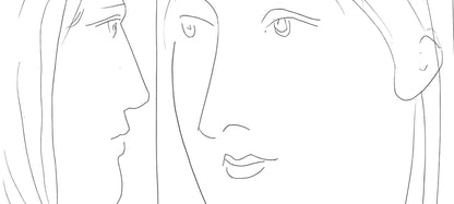 Pablo Picasso, Deux Ttes De Femme, Les Mtamorphoses, Lithograph