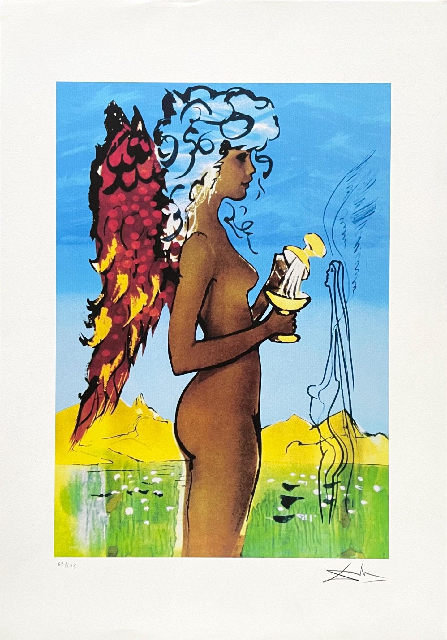 Salvador Dali, La Promesse De L'Amour, Signed, Archival Pigment Print