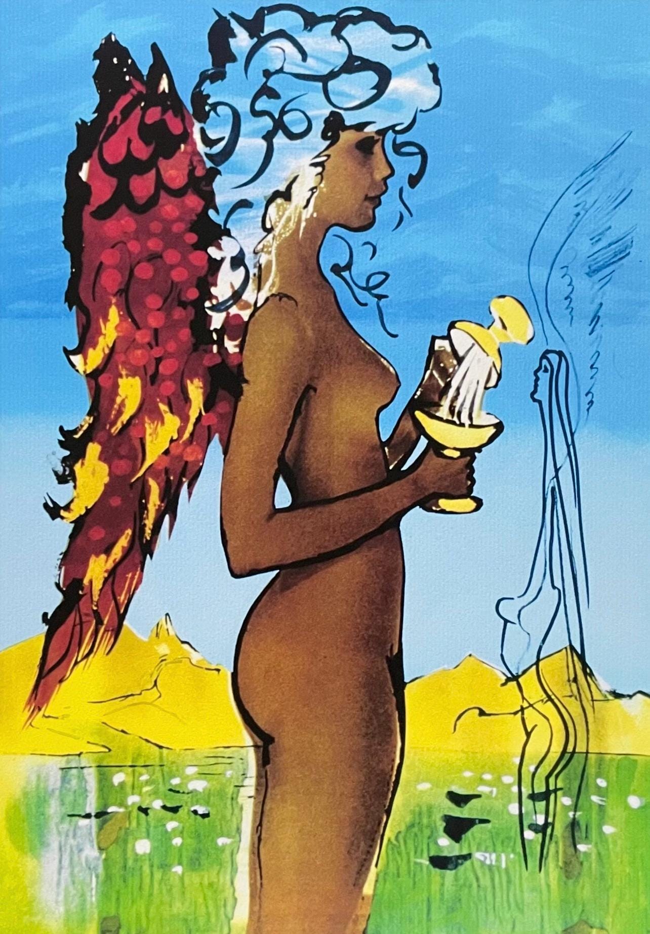 Salvador Dali, La Promesse De L'Amour, Signed, Archival Pigment Print