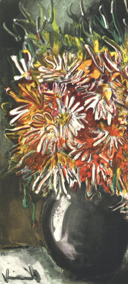 Maurice De Vlaminck, Les Reines-Marguerites, Vlaminck, Signed, Lithograph