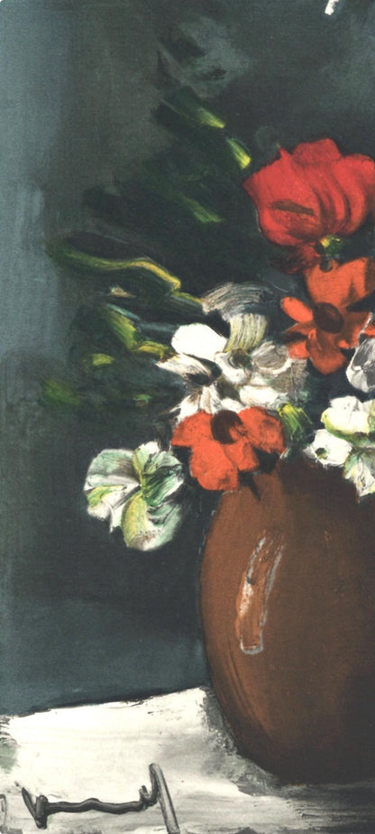 Maurice De Vlaminck, Les Anmones, Vlaminck, Signed, Lithograph