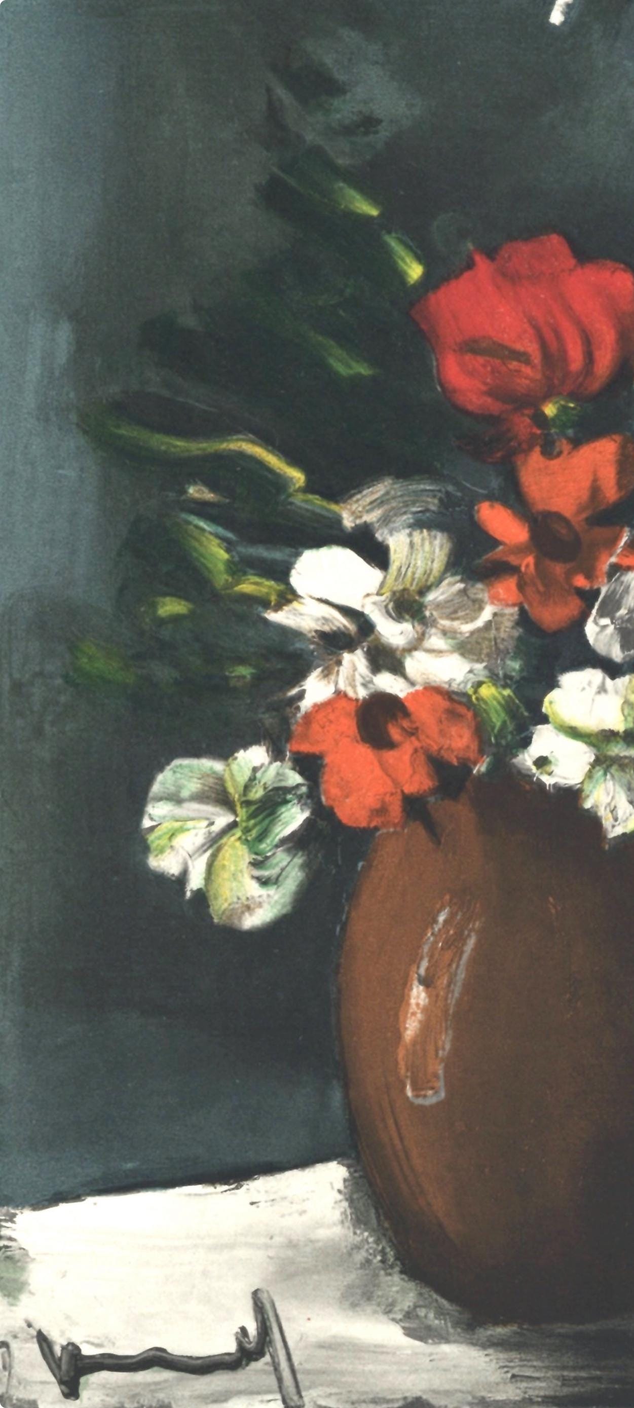 Maurice De Vlaminck, Les Anmones, Vlaminck, Signed, Lithograph