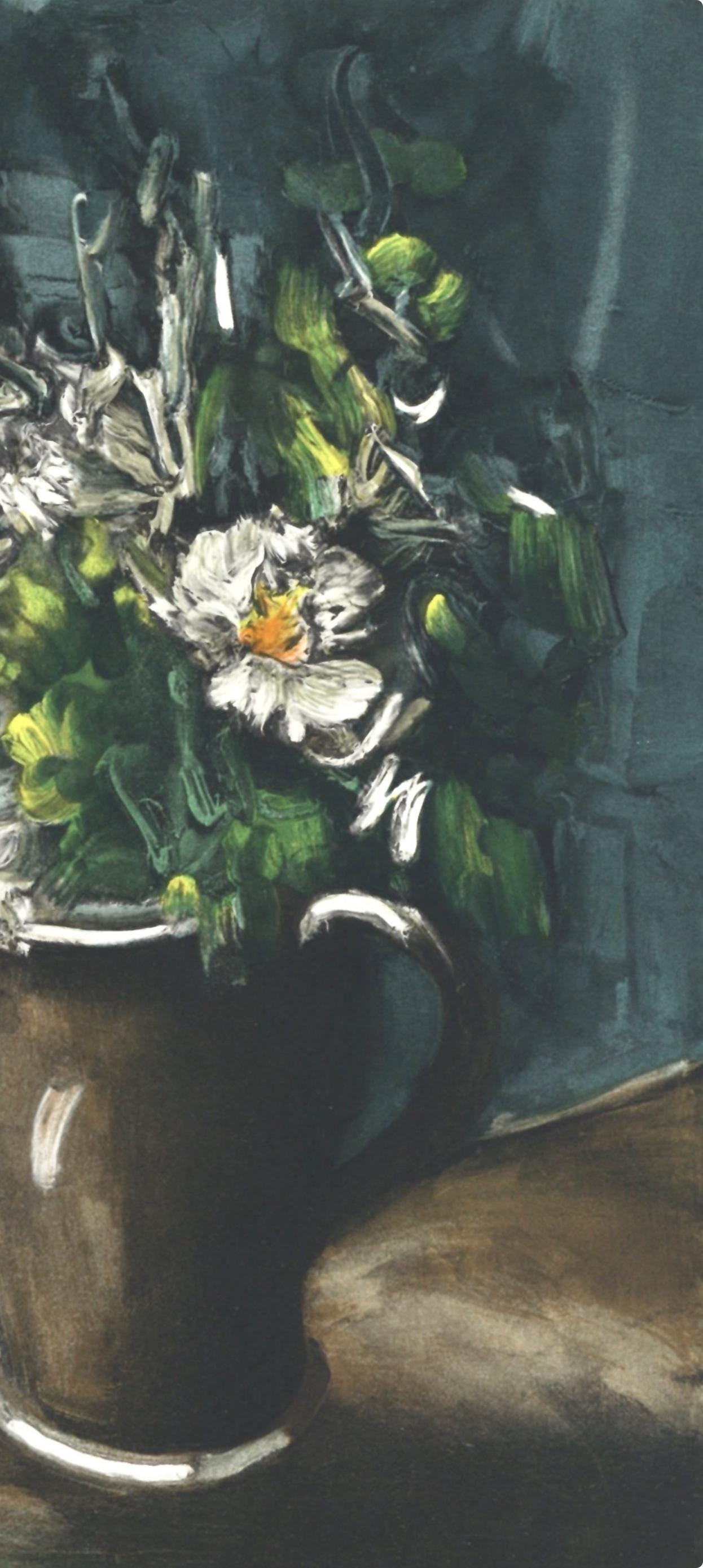 Maurice De Vlaminck, Les Fleurs Au Pot De Grs, Vlaminck, Signed, Lithograph