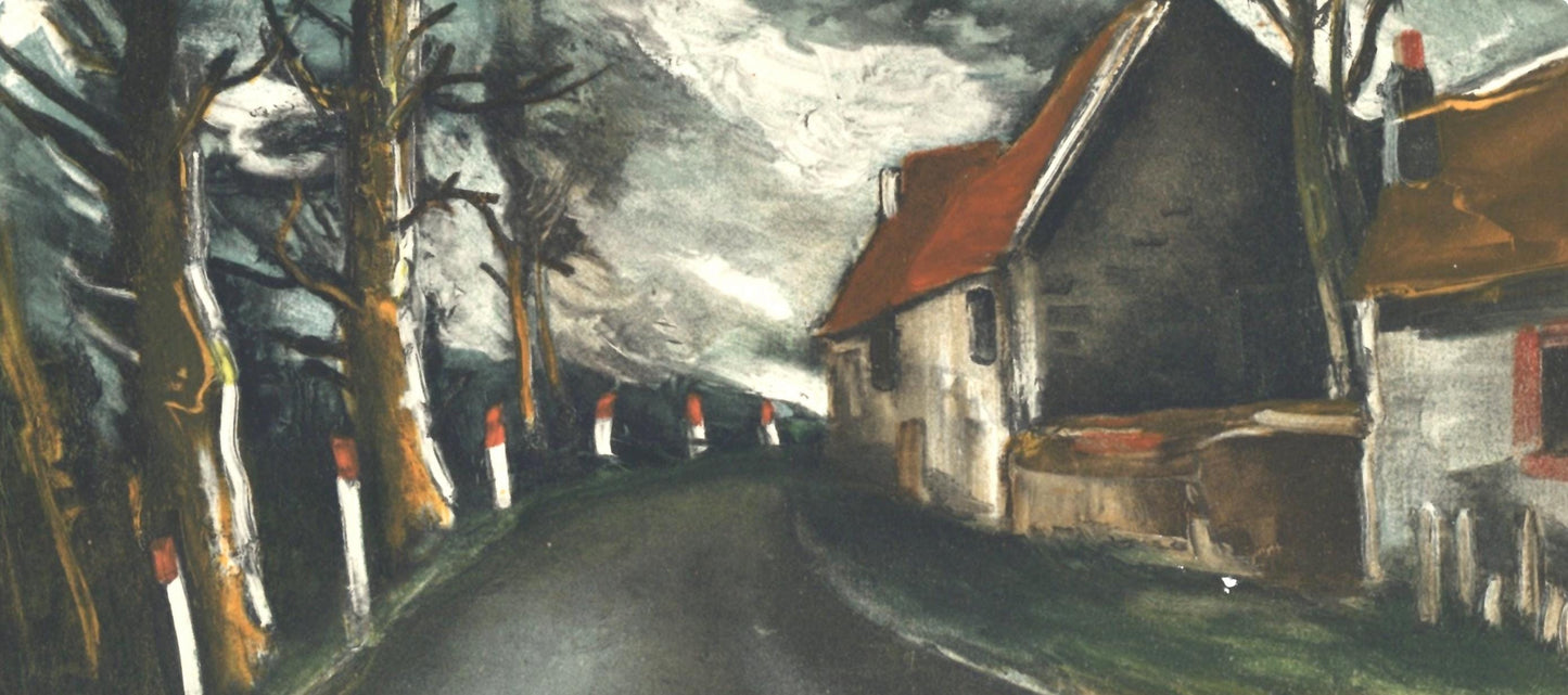 Maurice De Vlaminck, La Route De Longny, Vlaminck, Signed, Lithograph