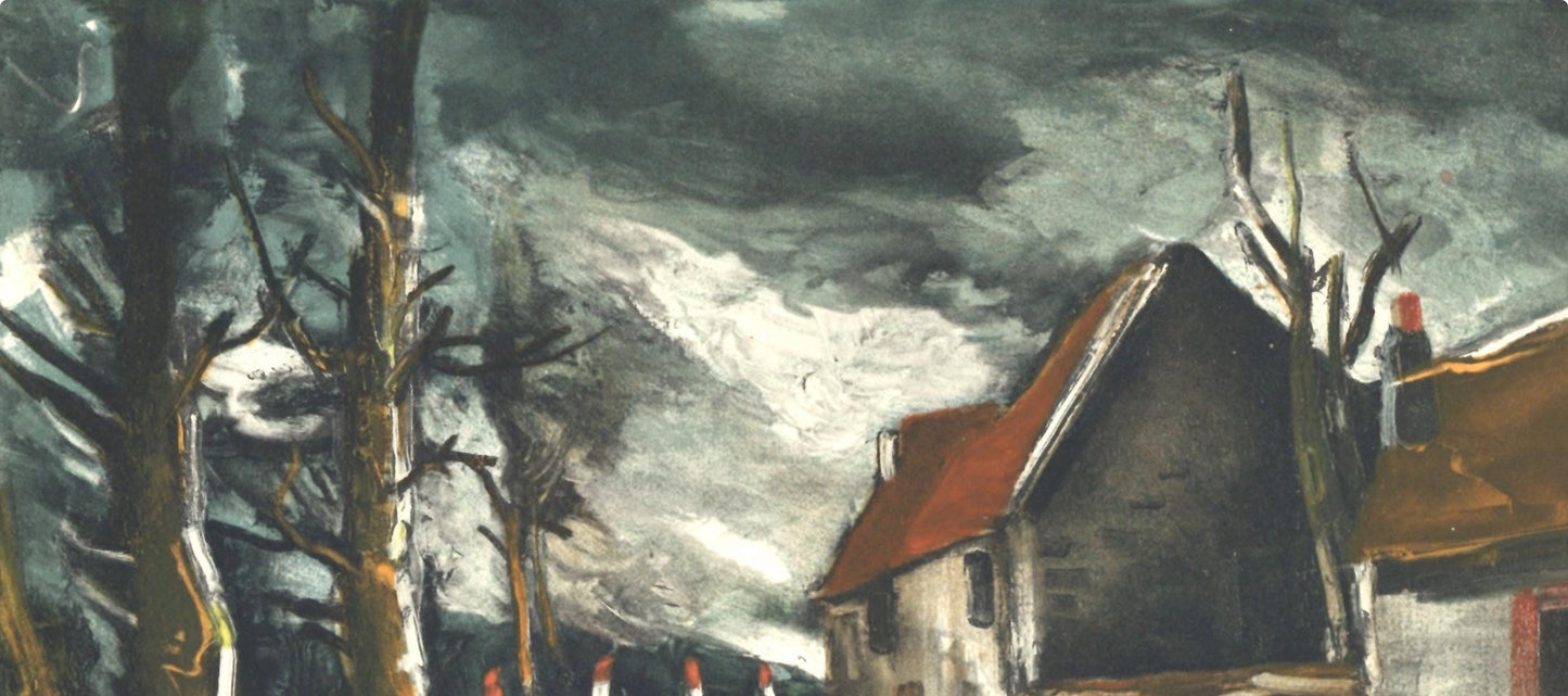 Maurice De Vlaminck, La Route De Longny, Vlaminck, Signed, Lithograph