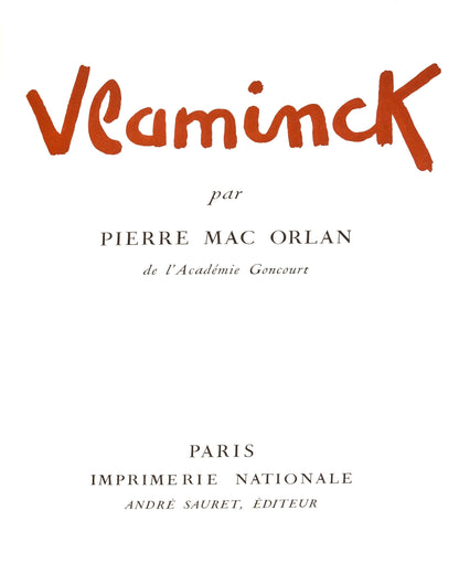 Maurice De Vlaminck, Village De La Sarthe, Vlaminck, Signed, Lithograph