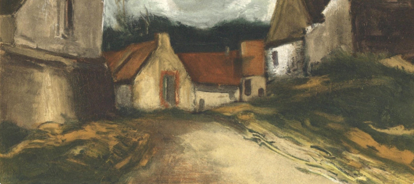 Maurice De Vlaminck, Village De La Sarthe, Vlaminck, Signed, Lithograph