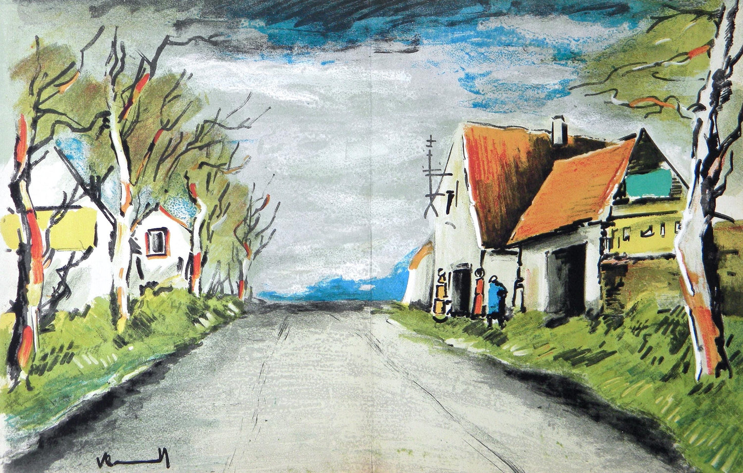 Maurice De La Route (Walterskirchen 273-2), Vlaminck, Signed, Lithograph