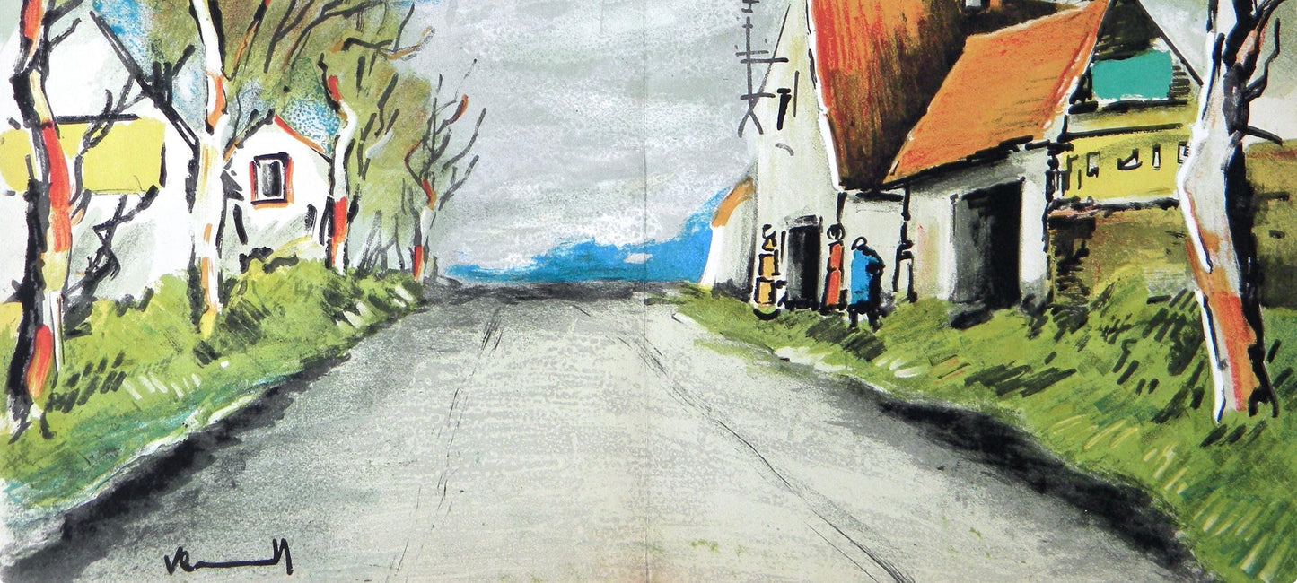 Maurice De La Route (Walterskirchen 273-2), Vlaminck, Signed, Lithograph