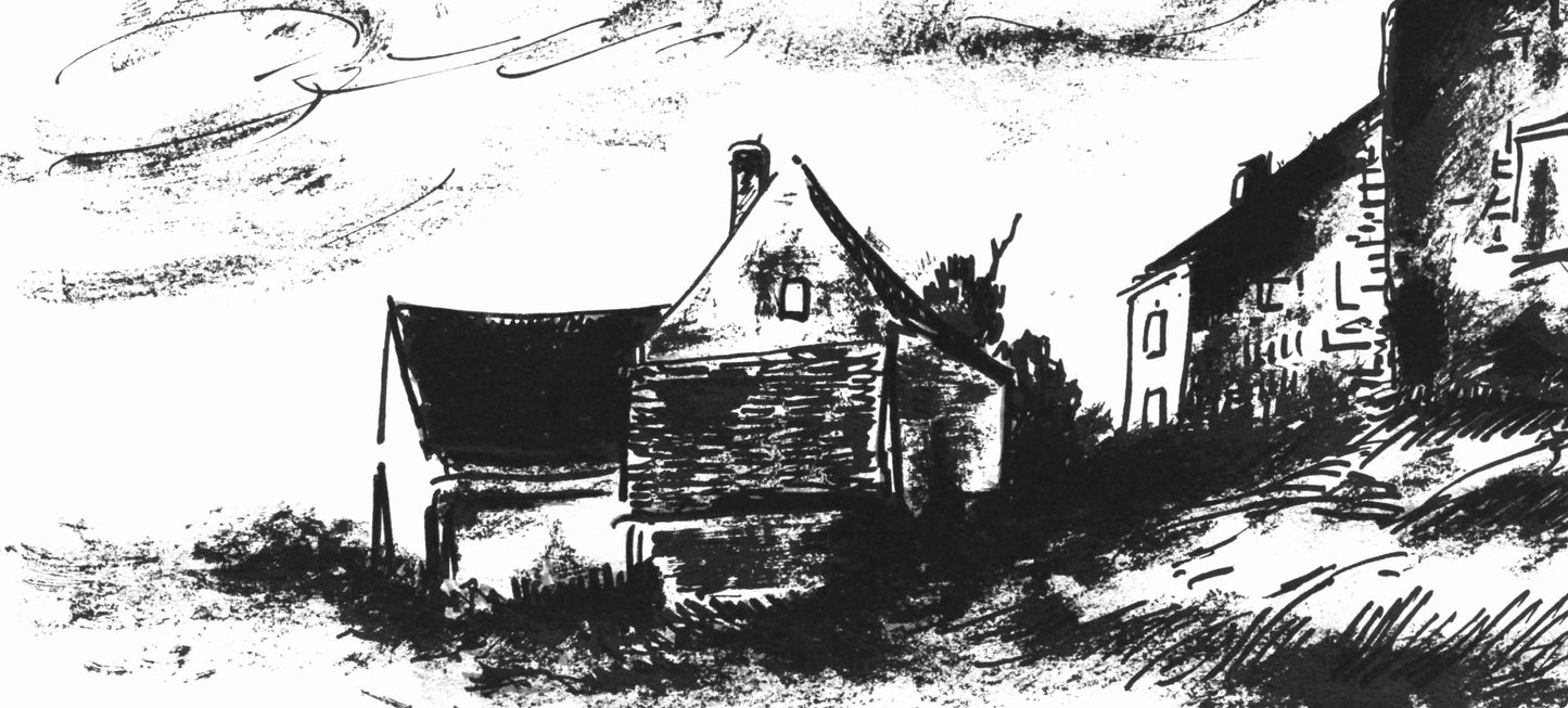 Maurice De Vlaminck, La Potinire Rueil (Walterskirchen 275), Vlaminck, Signed, Lithograph