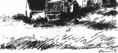 Maurice De Vlaminck, La Potinire Rueil (Walterskirchen 275), Vlaminck, Signed, Lithograph