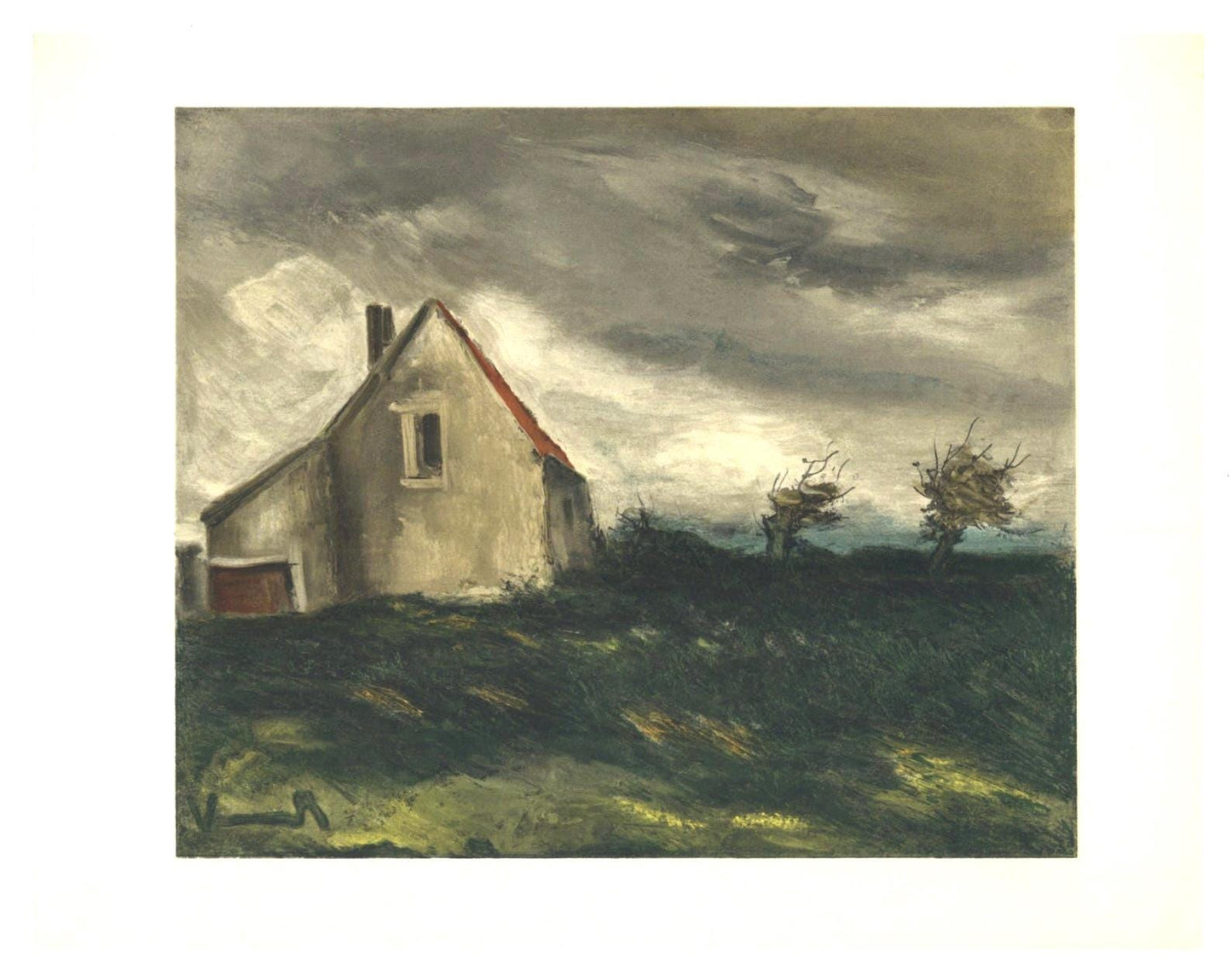 Maurice De Vlaminck, La Maison Dans La Plaine, Vlaminck, Signed, Lithograph