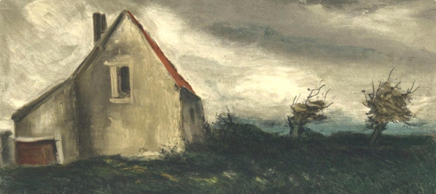 Maurice De Vlaminck, La Maison Dans La Plaine, Vlaminck, Signed, Lithograph