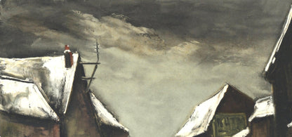 Maurice De Vlaminck, Allainville Sous La Neige, Vlaminck, Signed, Lithograph