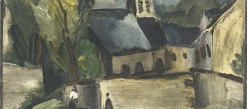 Maurice De Vlaminck, L'Glise De Bougival, Vlaminck, Signed, Lithograph