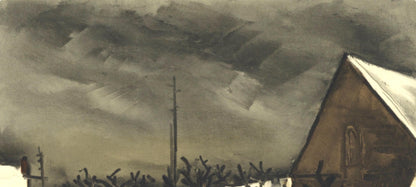 Maurice De Vlaminck, Les Tilleuls Sous La Neige, Vlaminck, Signed, Lithograph