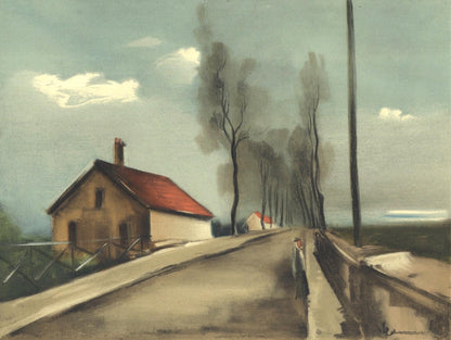 Maurice De Vlaminck, La Route De Brezolles, Vlaminck, Signed, Lithograph