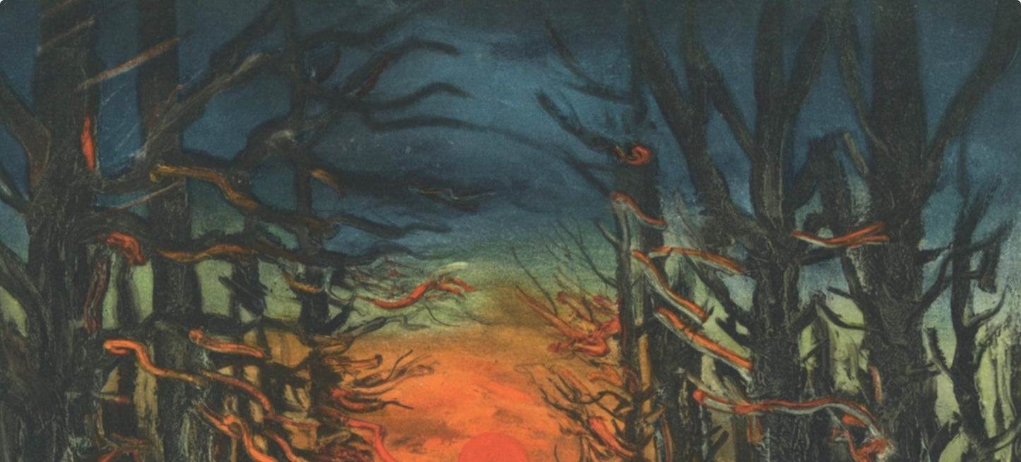 Maurice De Vlaminck, Coucher De Soleil Fort De Senonches, Vlaminck, Signed, Lithograph