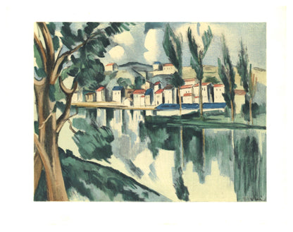 Maurice De Vlaminck, La Seine Chatou, Vlaminck, Signed, Lithograph