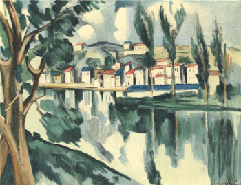 Maurice De Vlaminck, La Seine Chatou, Vlaminck, Signed, Lithograph