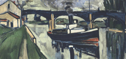 Maurice De Vlaminck, La Seine Poissy, Vlaminck, Signed, Lithograph