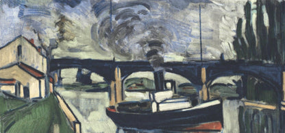 Maurice De Vlaminck, La Seine Poissy, Vlaminck, Signed, Lithograph