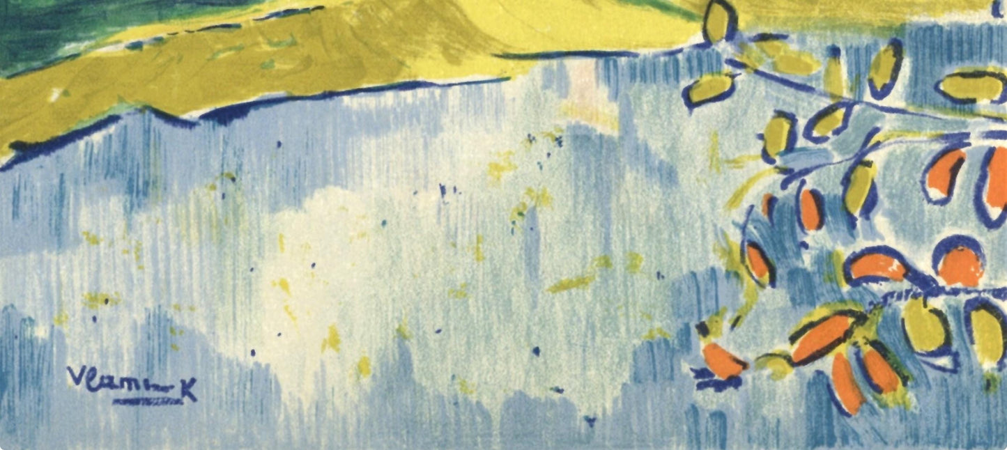 Maurice De Vlaminck, Chatou L'Arbre Rouge, Vlaminck, Signed, Lithograph