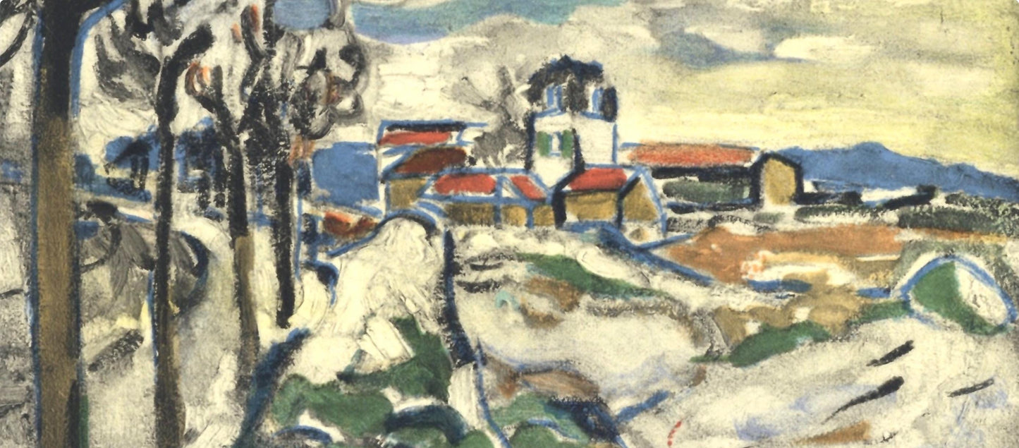 Maurice De Vlaminck, Les Coteaux De Chatou, Vlaminck, Signed, Lithograph