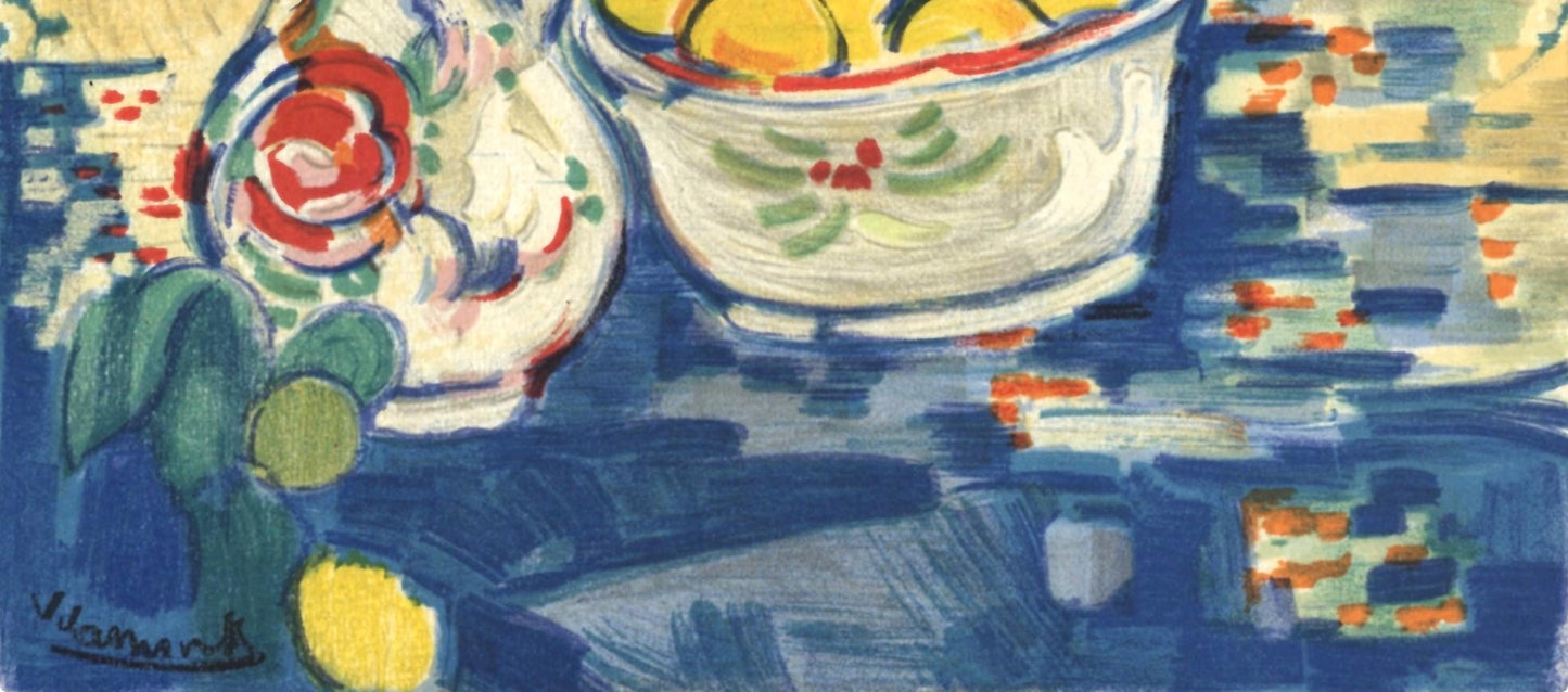 Maurice De Vlaminck, Nature Morte Aux Pommes, Vlaminck, Signed, Lithograph