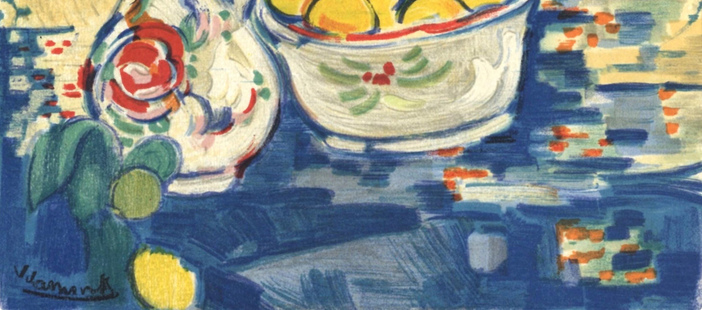 Maurice De Vlaminck, Nature Morte Aux Pommes, Vlaminck, Signed, Lithograph