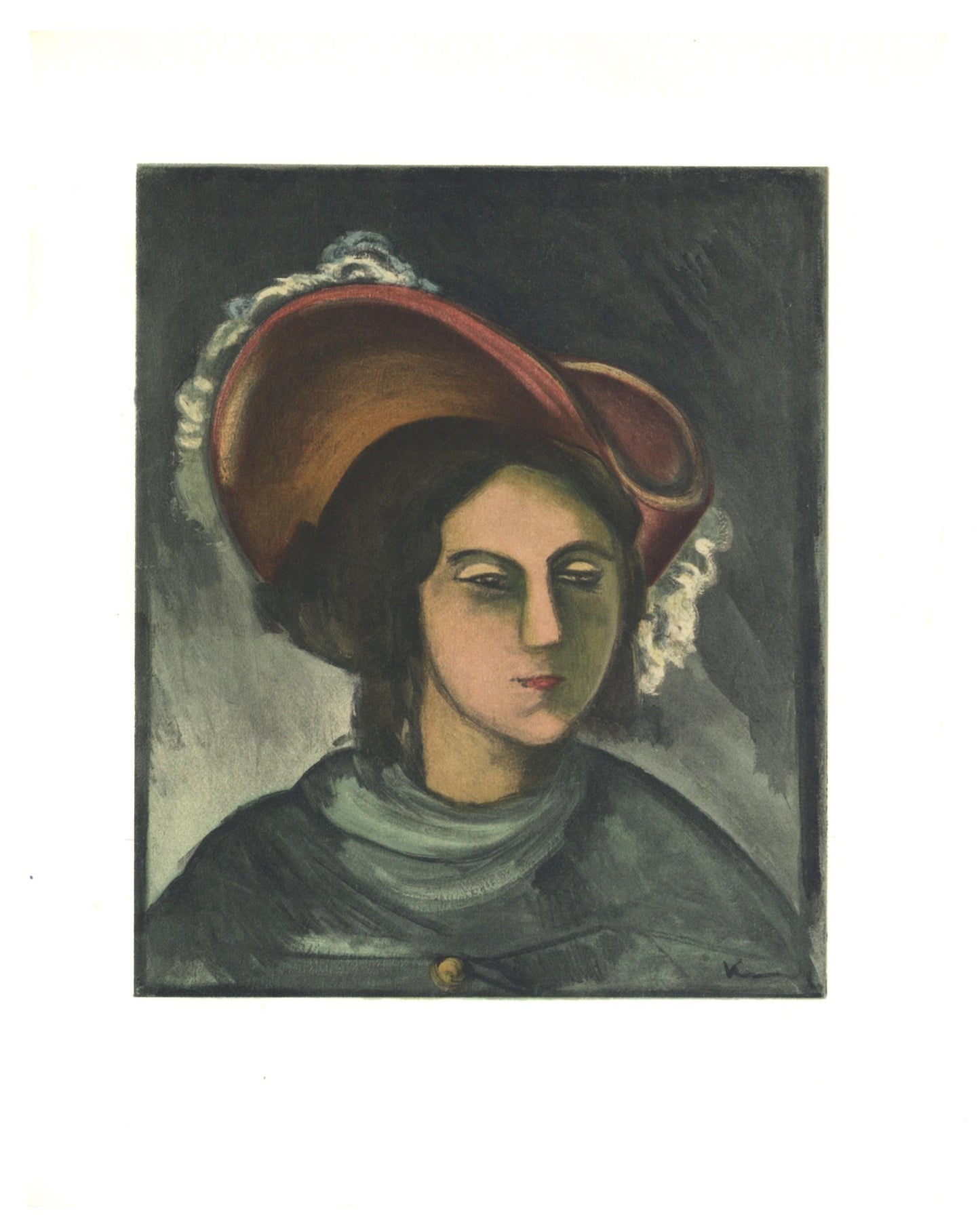 Maurice De Vlaminck, Portrait De Madeleine, Vlaminck, Signed, Lithograph