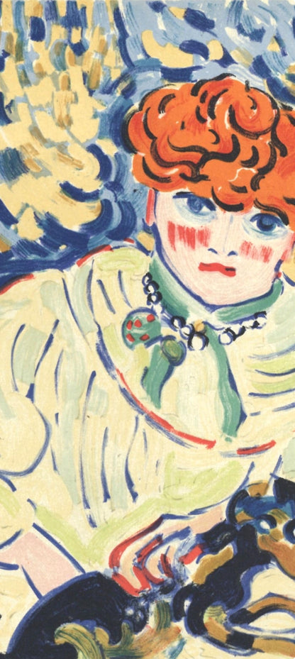 Maurice De Vlaminck, Femme Au Chien, Vlaminck, Signed, Lithograph
