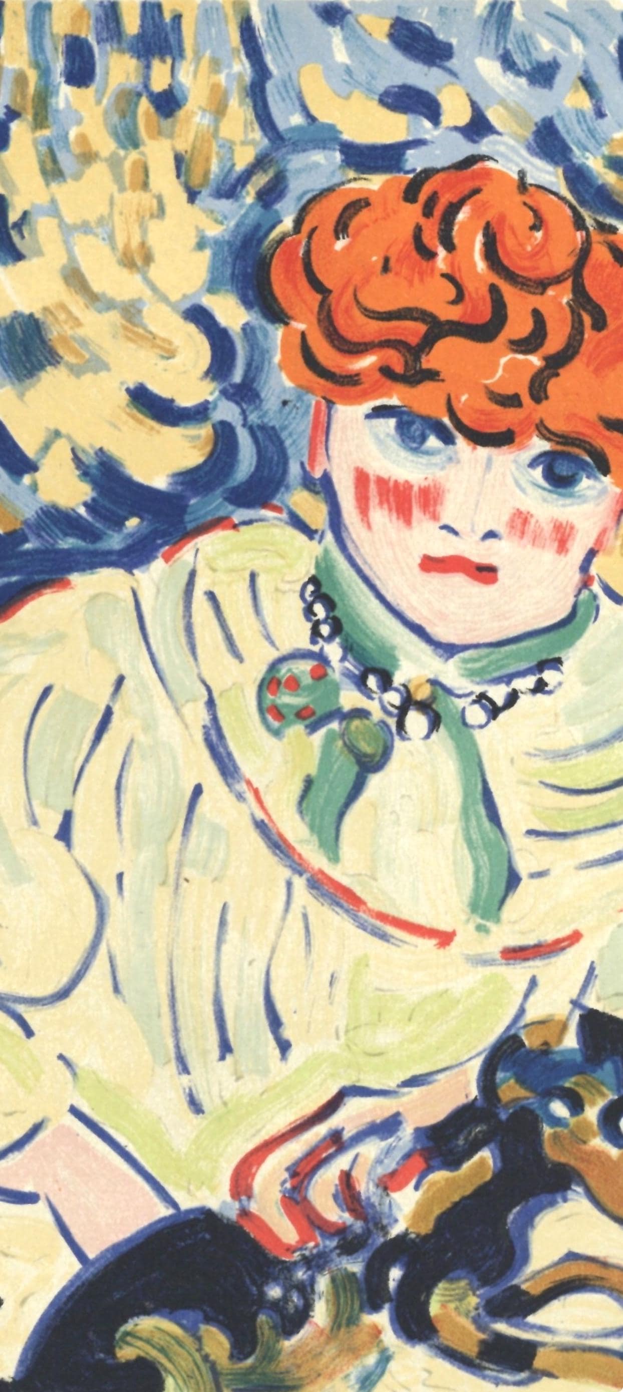 Maurice De Vlaminck, Femme Au Chien, Vlaminck, Signed, Lithograph