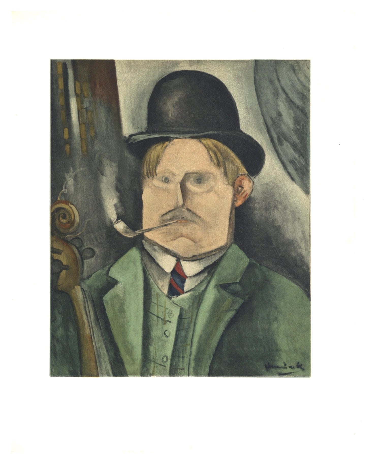 Maurice De Vlaminck, Portrait De L'Artiste, Vlaminck, Signed, Lithograph