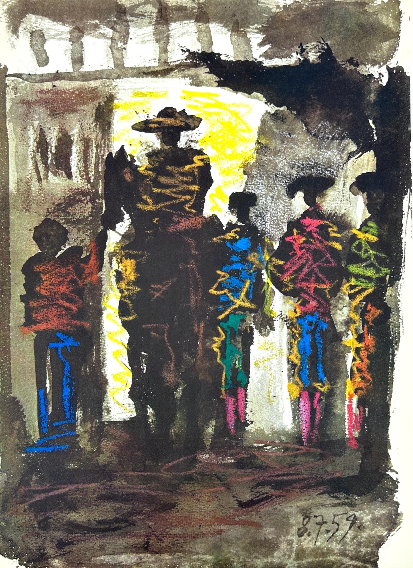 Pablo Picasso, Composition (Bloch 1276; Czwiklitzer 23), Toros Y Toreros, Lithograph