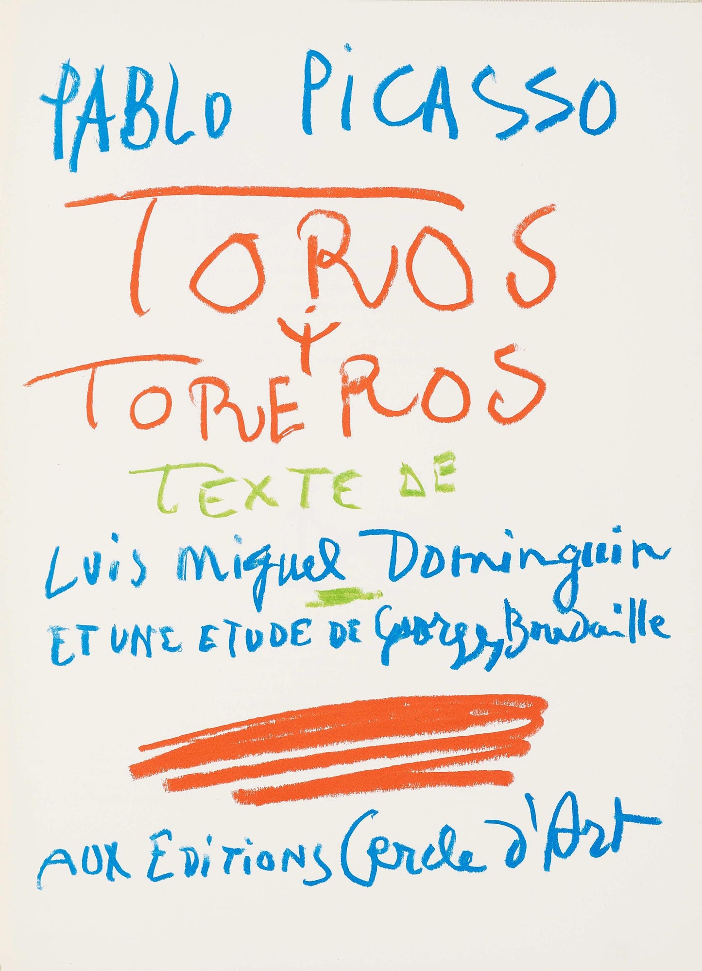 Pablo Picasso, Composition (Bloch 1276; Czwiklitzer 23), Toros Y Toreros, Lithograph