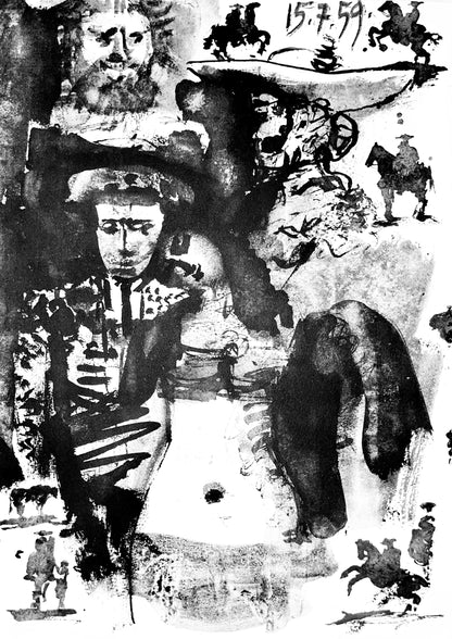 Pablo Picasso, Composition (Bloch 1276; Czwiklitzer 23), Toros Y Toreros, Lithograph