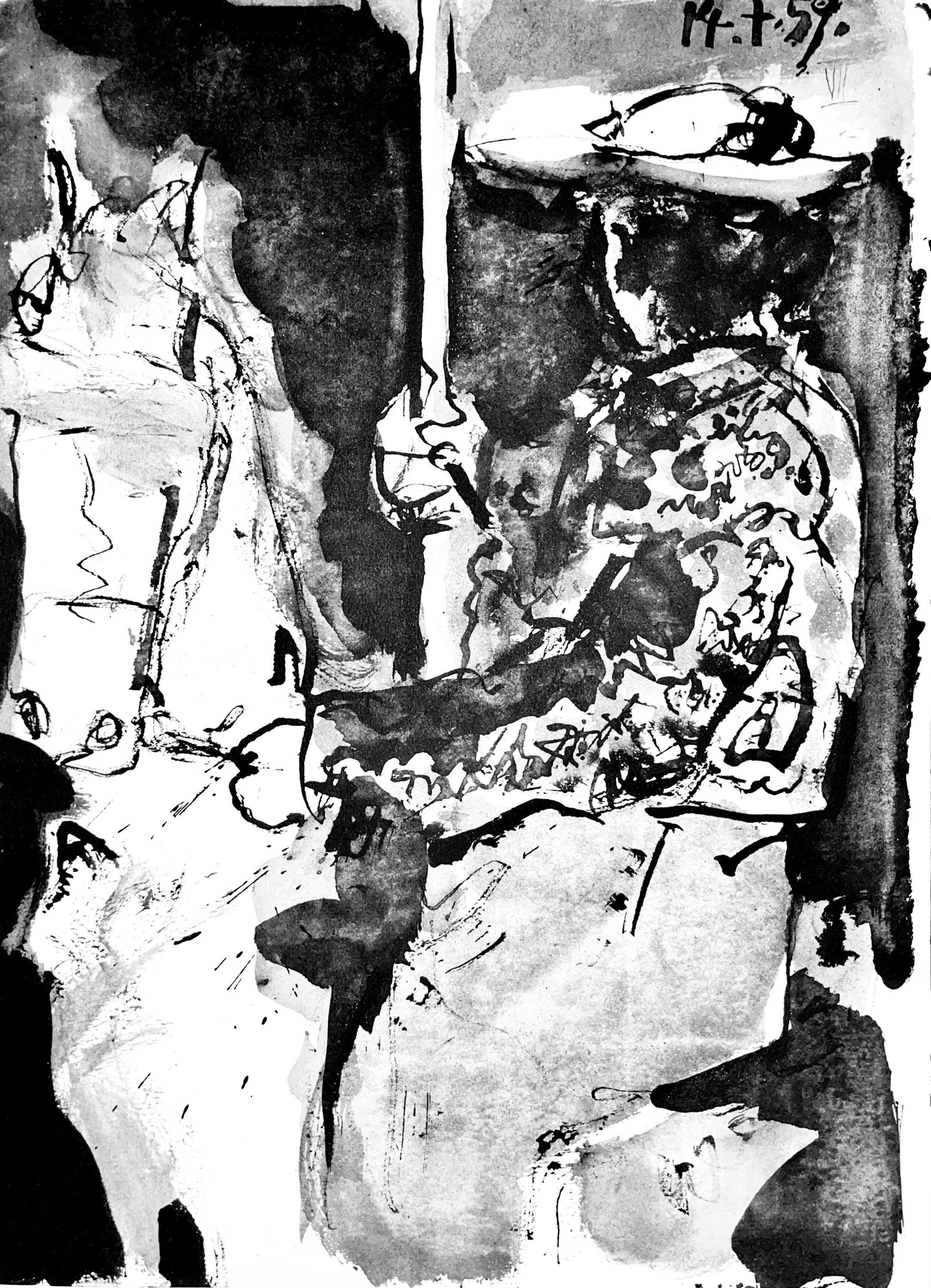 Pablo Picasso, Composition (Bloch 1276; Czwiklitzer 23), Toros Y Toreros, Lithograph