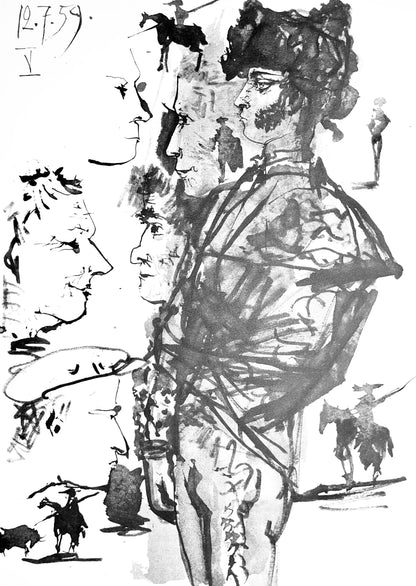 Pablo Picasso, Composition (Bloch 1276; Czwiklitzer 23), Toros Y Toreros, Lithograph